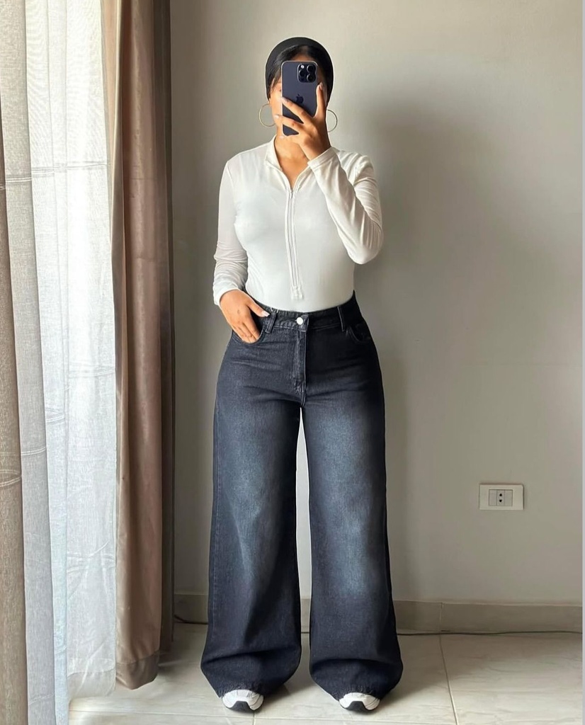 Long Wideleg - Dark Grey