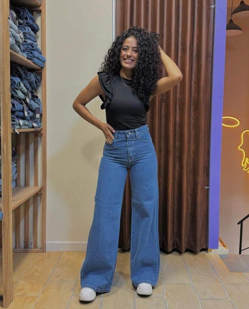 Long Wideleg - Med blue 