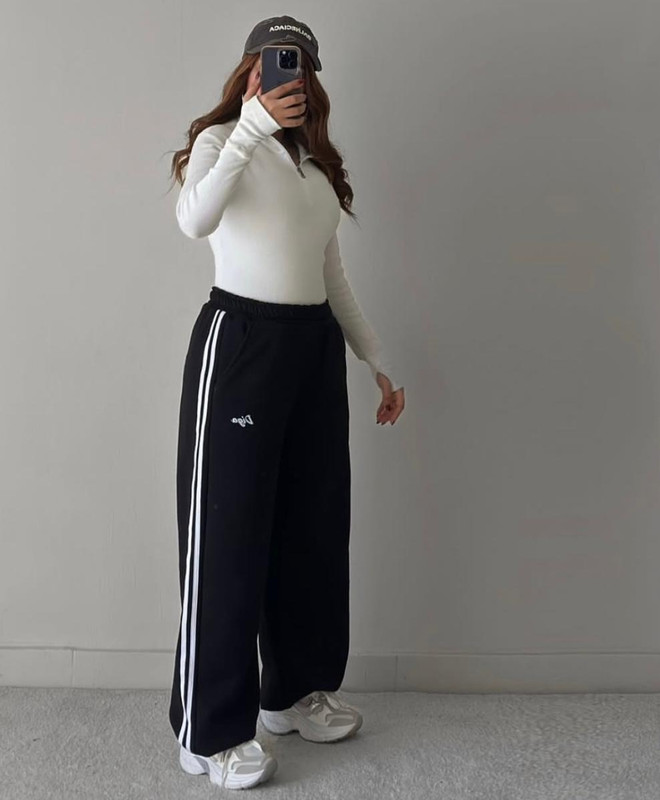 Sweatpants - Side Line - Black