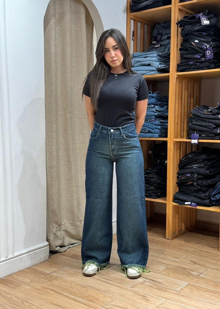 Double Wideleg - Unfinish - Olive