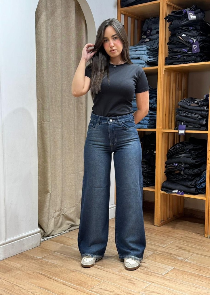 Double Wideleg - Unfinish - Navy