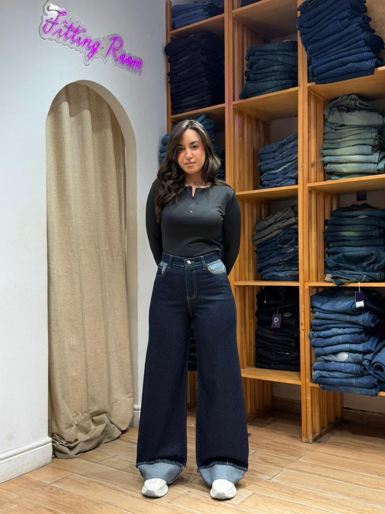 Double Wideleg - Inverted - Blue Black