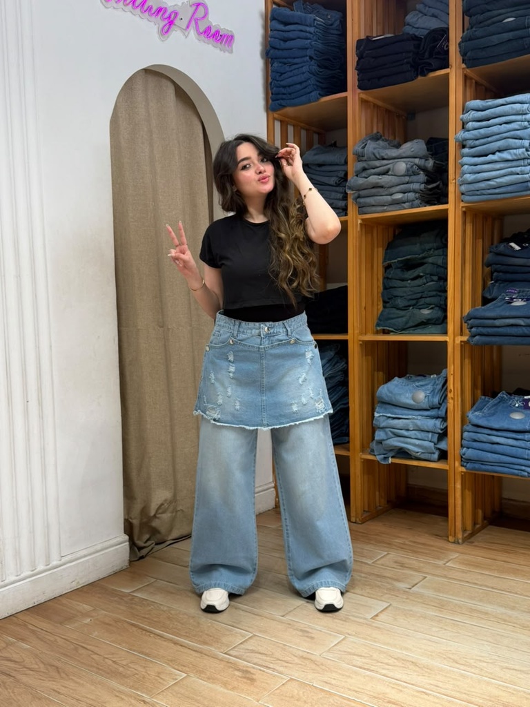 Double Wideleg - Cutting Skirt - Light 