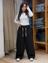 sweatpants - wrap - Black 